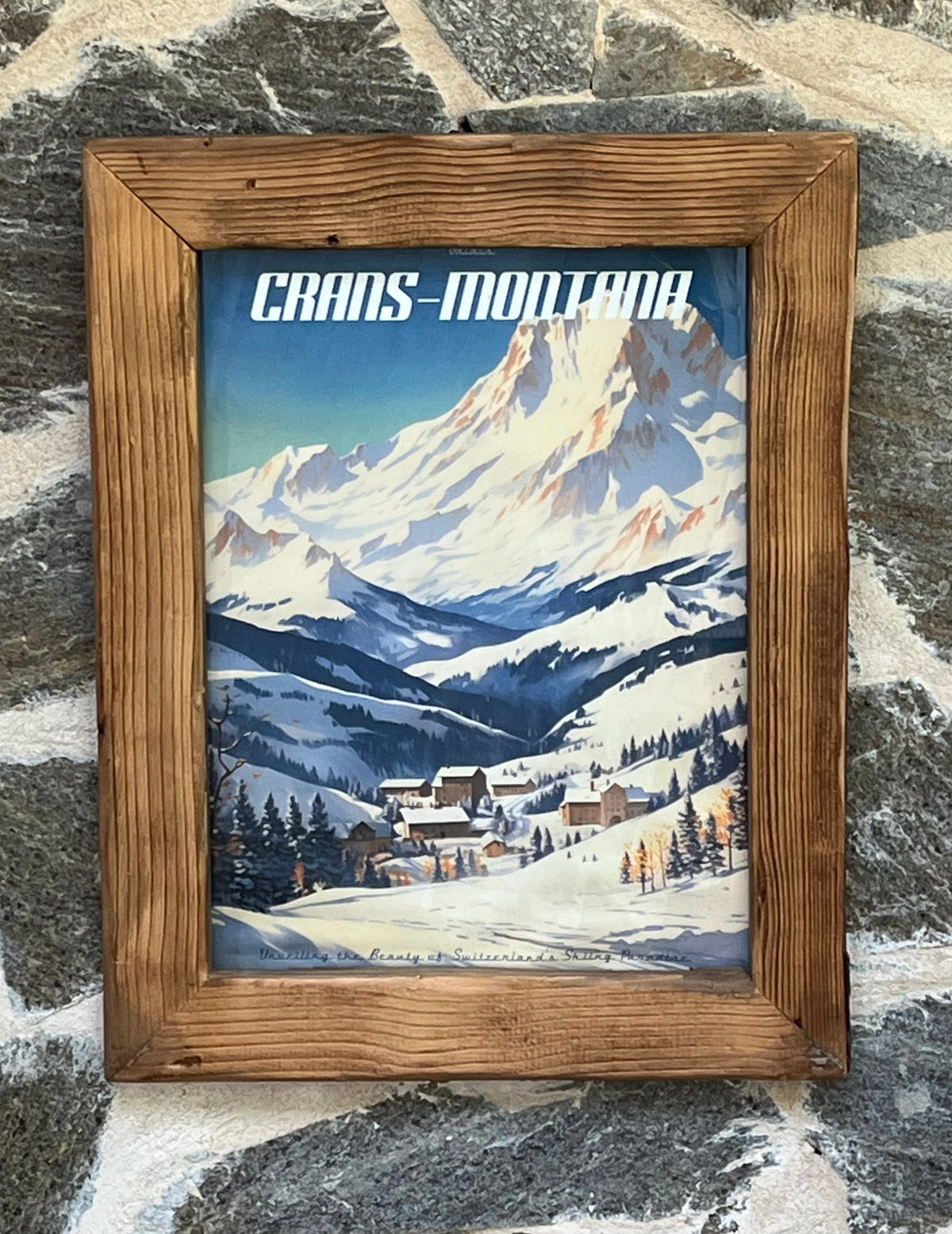 Crans-Montana Suisse - 30x40cm - Affiche Vallée