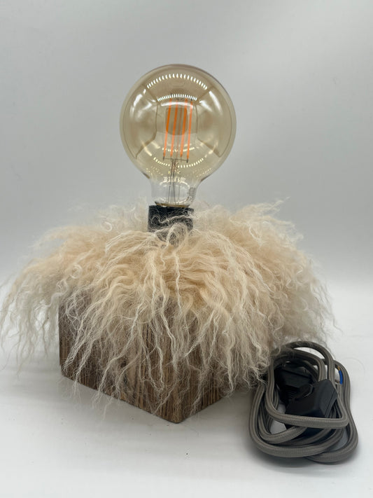 Lampes fourrures - blanche