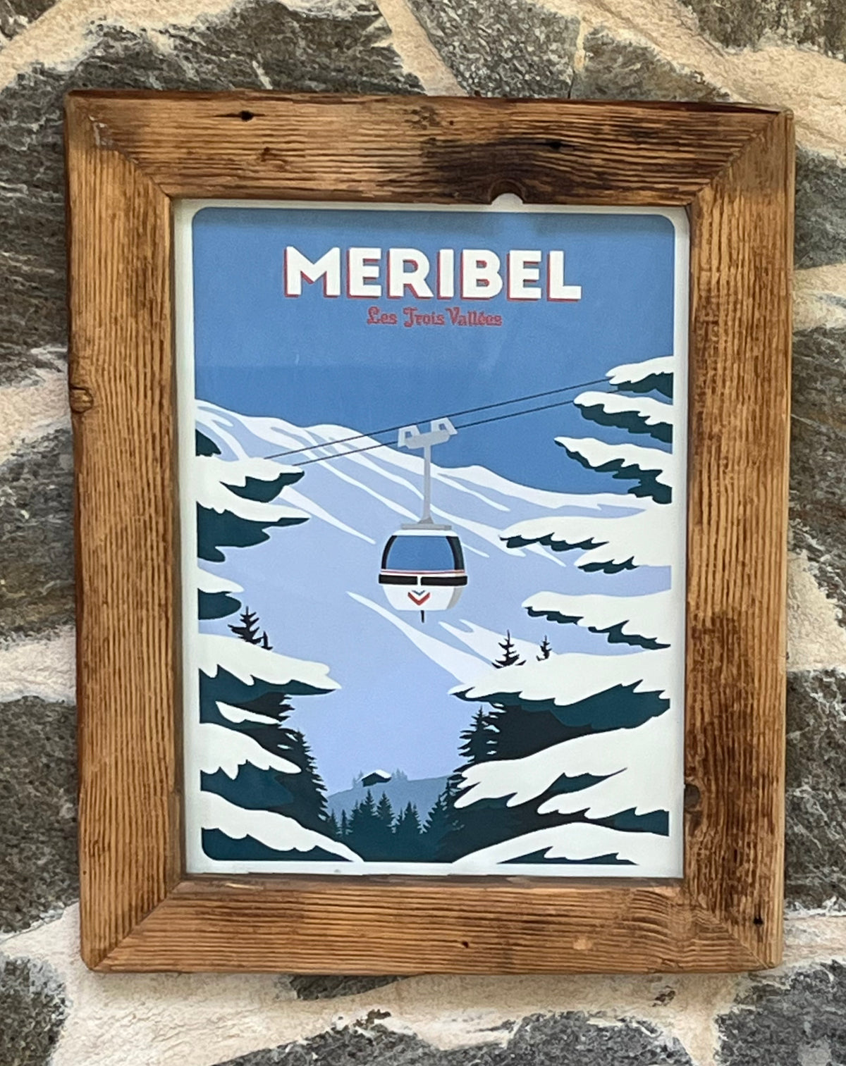 Méribel Les Trois Vallées - 30x40cm - Affiche Télécabine