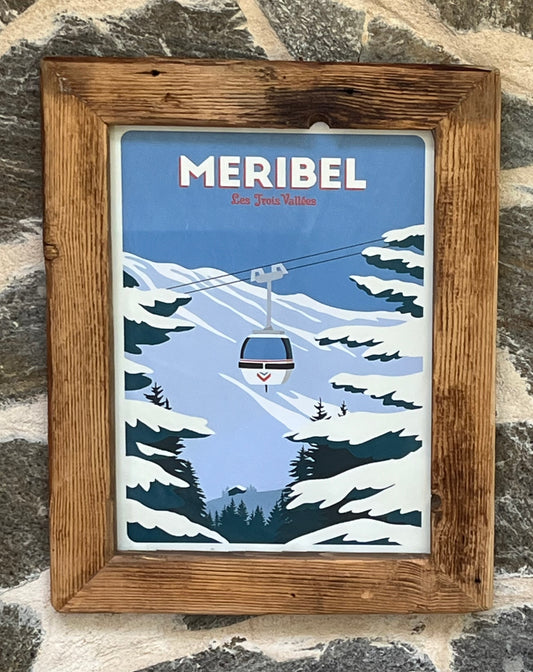 Méribel Les Trois Vallées - 30x40cm - Affiche Télécabine